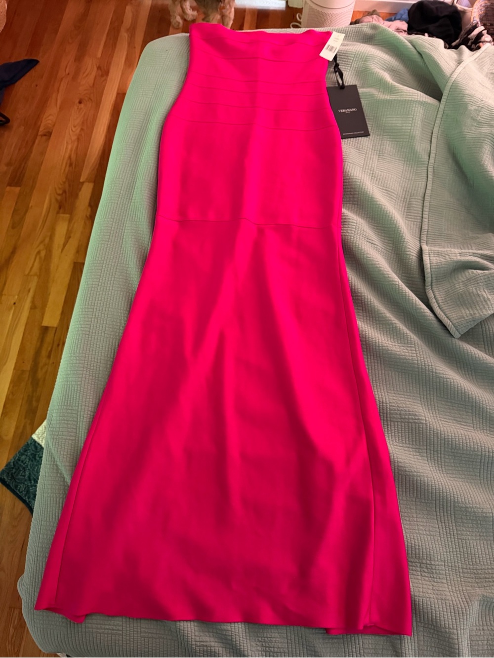 Vera Wang Hot Pink Maxi Skirt